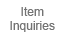 item inquiries